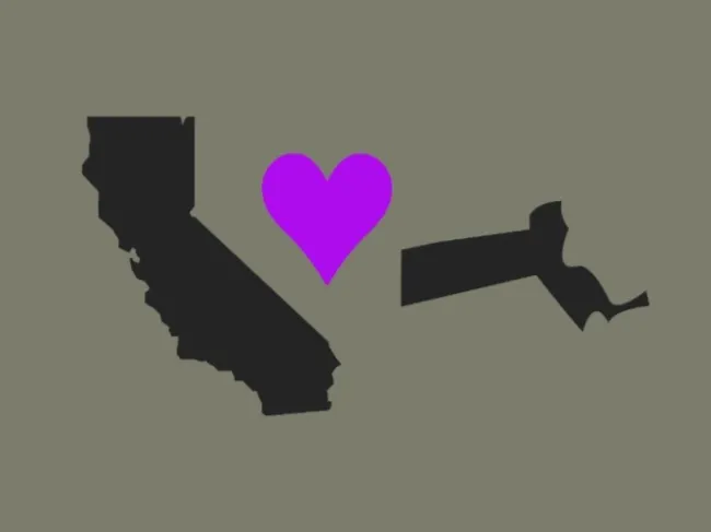 California Massachusetts